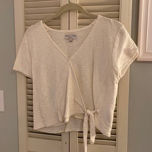 Madewell wrap shirt, medium